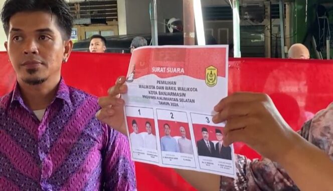 
 Mengejutkan! Ditemukan Ada Surat Suara Tercoblos di Salah Satu Gambar di Pilwali Banjarmasin