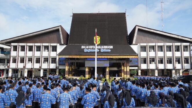 
 Banjarmasin Peringati HUT KORPRI Ke-53, Wawali Tekankan Soal Profesional Kinerja Aparatur Sipil Negara