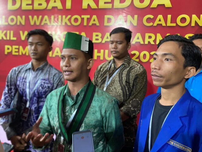 
 Kurang Puas Hasil Debat Kedua, Pemuda Banjarmasin Ajak Debat Tanding Bersama Ketiga Paslon