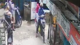 Ket foto : Tangkap layar (SS) rekaman CCTV salah seorang rumah warga Pekapuran A.