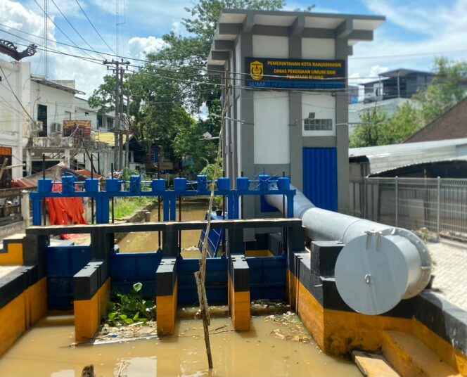 
 Rumah Pompa dan Pintu Air di Sungai Belasung Belum Beroperasi, Ini Penyebabnya