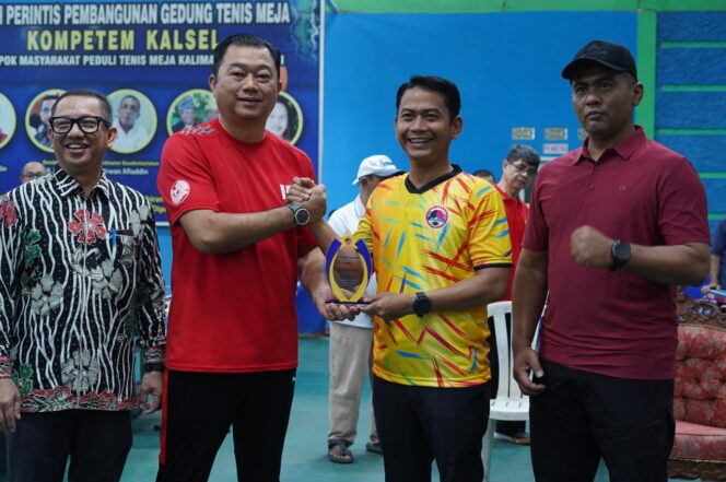 
 Kejuaraan Tenis Meja Kompetem Cup Libatkan Partisipan se-Nasional, Wali Kota Banjarmasin Sambut Hangat para Peserta