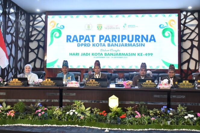 
 LAPSUS – DPRD Banjarmasin Gelar Rapat Paripurna Istimewa Harjad Kota Banjarmasin ke-499 Tahun, Gelorakan Semangat Gawi Sabumi