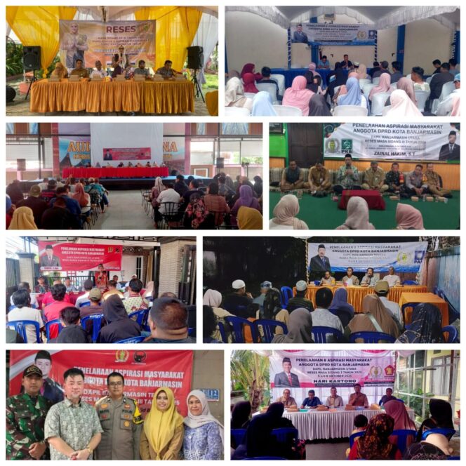 
 Masuk Masa Sidang III Tahun 2025, Anggota DPRD Kota Banjarmasin Gelar  Kegiatan Reses