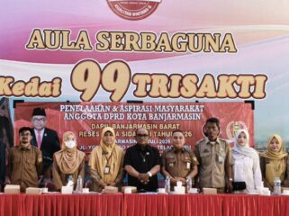 Anggota DPRD Banjarmasin Drs Saut Nathan Samosir, menggelar reses di. Masa sidang II tahun 2026.