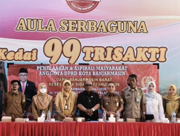 Anggota DPRD Banjarmasin Drs Saut Nathan Samosir, menggelar reses di. Masa sidang II tahun 2026.