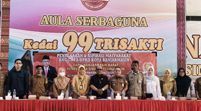 Anggota DPRD Banjarmasin Drs Saut Nathan Samosir, menggelar reses di. Masa sidang II tahun 2026.